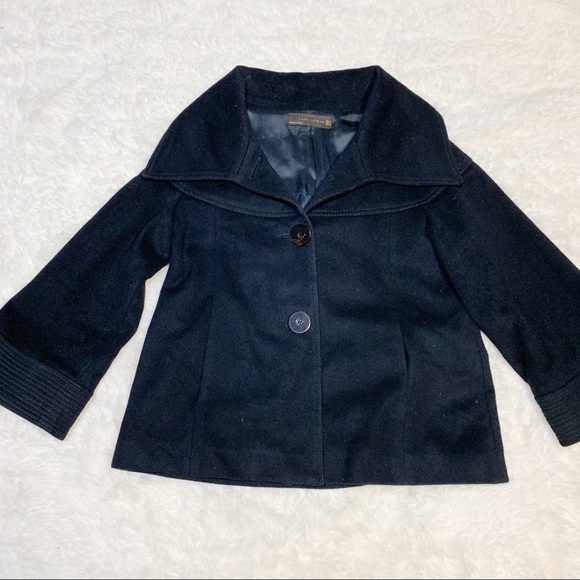 Zara Jackets & Coats Black Zara Peacoat Poshmark